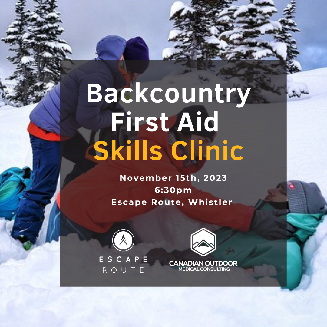 Backcountry First Aid Clinic