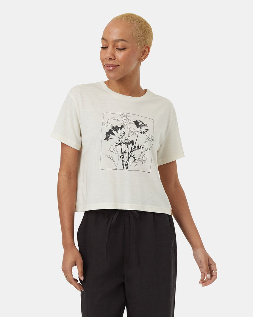 Floral Crop T-Shirt Ws