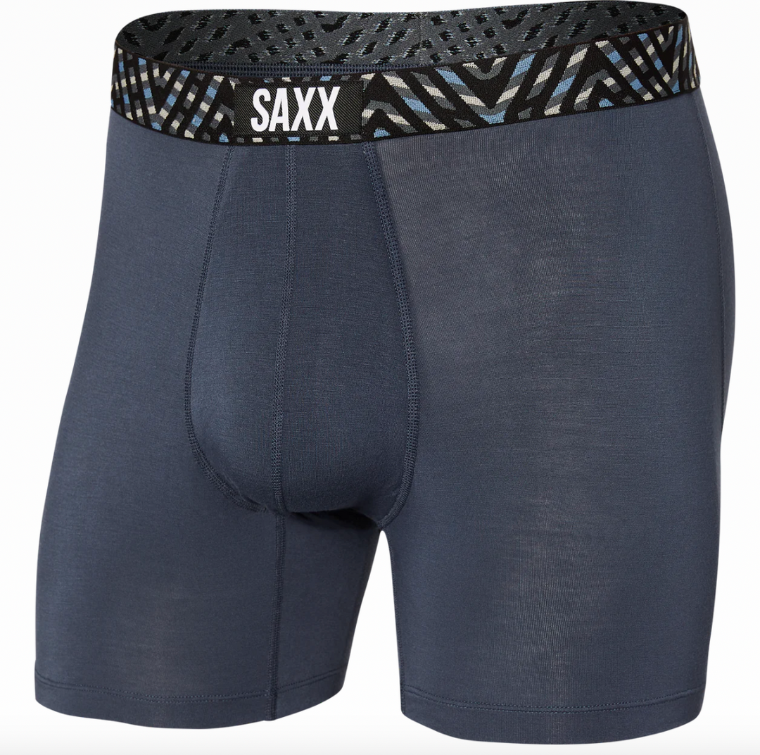 Saxx Underwear Co. Slim Fit Droptemp Cooling Boxer Briefs in Blue