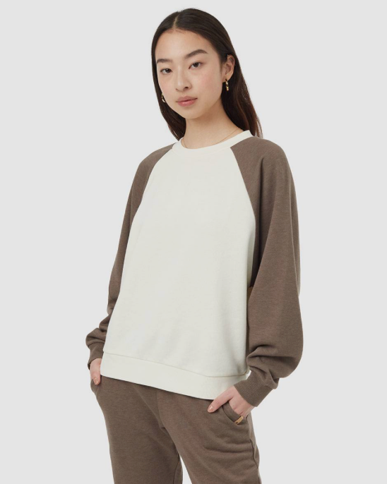 TreeFleece Oversized Raglan Crew Ws
