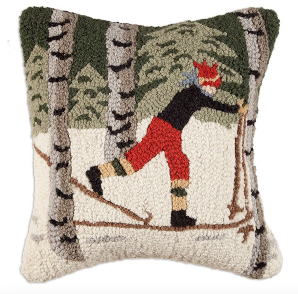 Back Country Skier Pillow