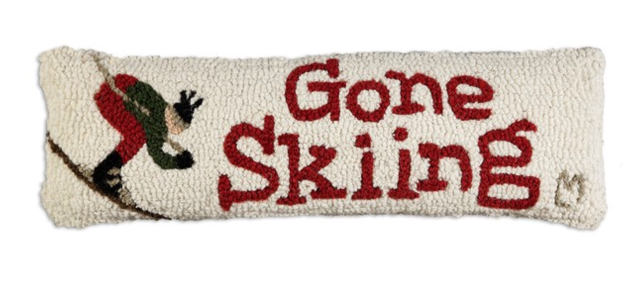 Gone Skiing Pillow