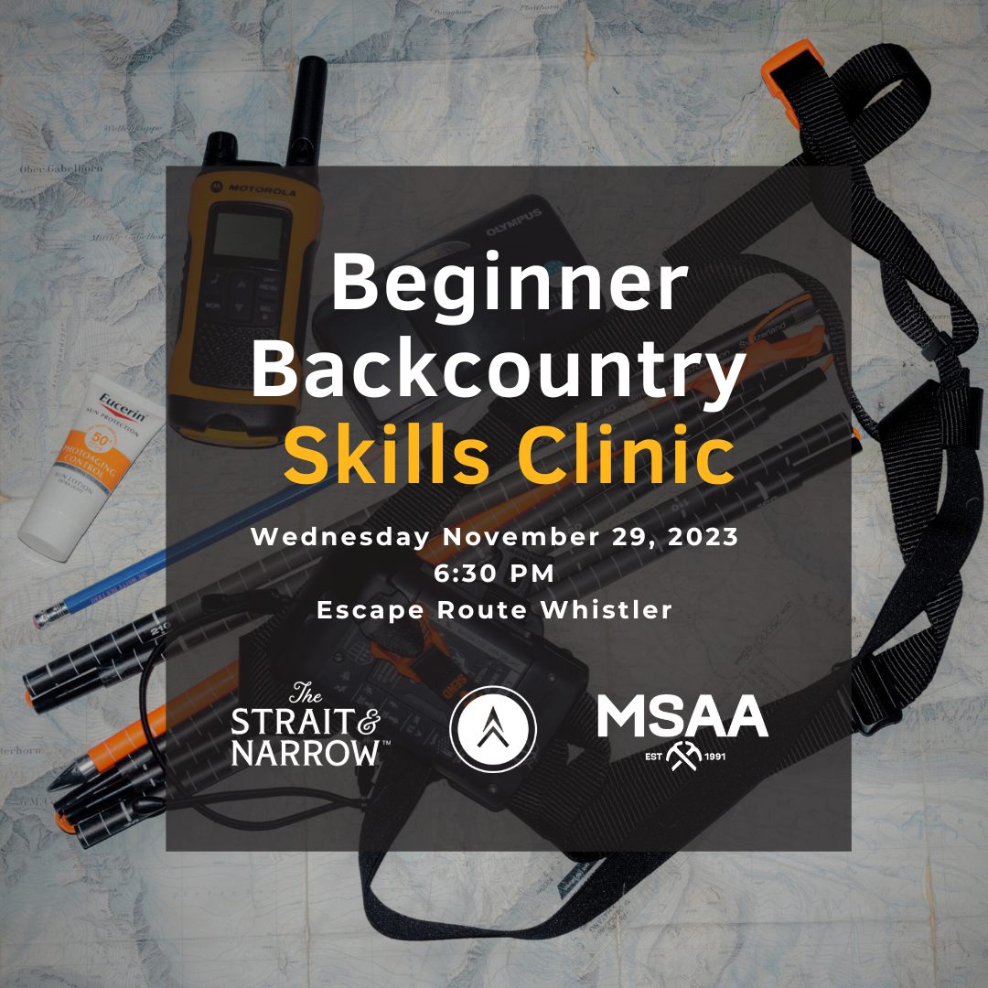Beginner Backcountry Skills Clinic