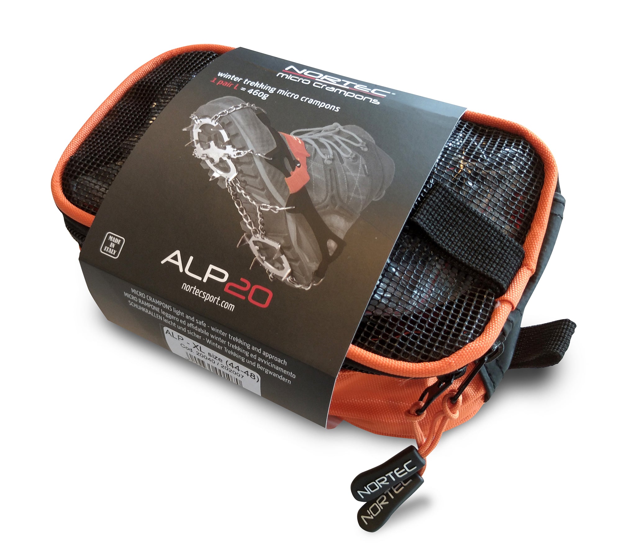 Nortec ALP 2.0 winter hiking crampons packaging