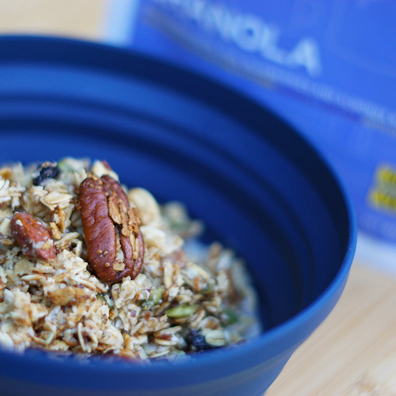 Good To-Go Granola camping food in a bowl