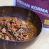 Good To-Go Indian Korma camping food in a bowl