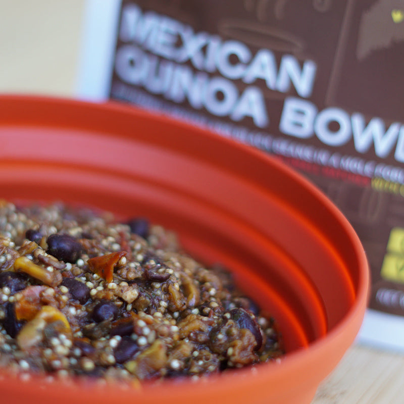 Good To-Go Vegan Mexican Quinoa Bowl camping food in a bowl