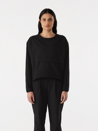 Contenta Pullover black front view