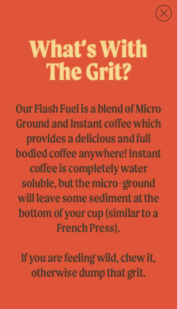 Flash Fuel - Organic Instant Coffee