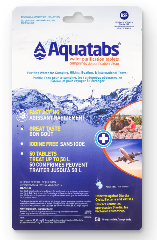 Aquatabs (Pkg Of 50, 1L Tabs)