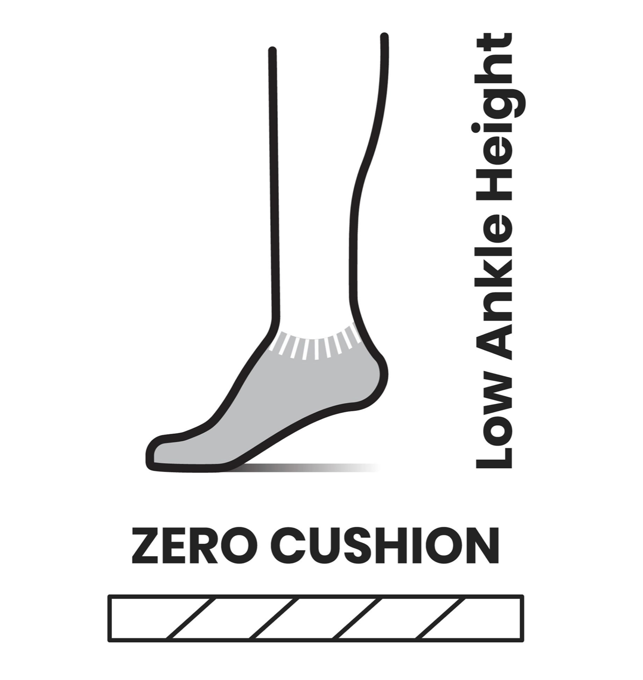 Run Zero Cushion Ombre Print Low Ankle Ws