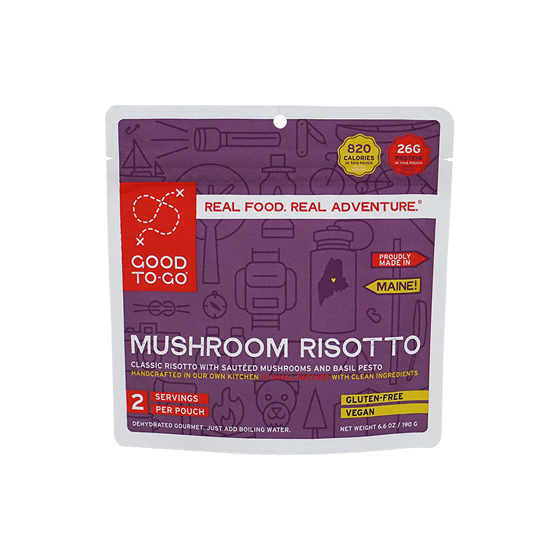 Good To Go Vegan Mushroom Risotto packaging